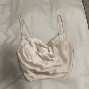 Satin crop top